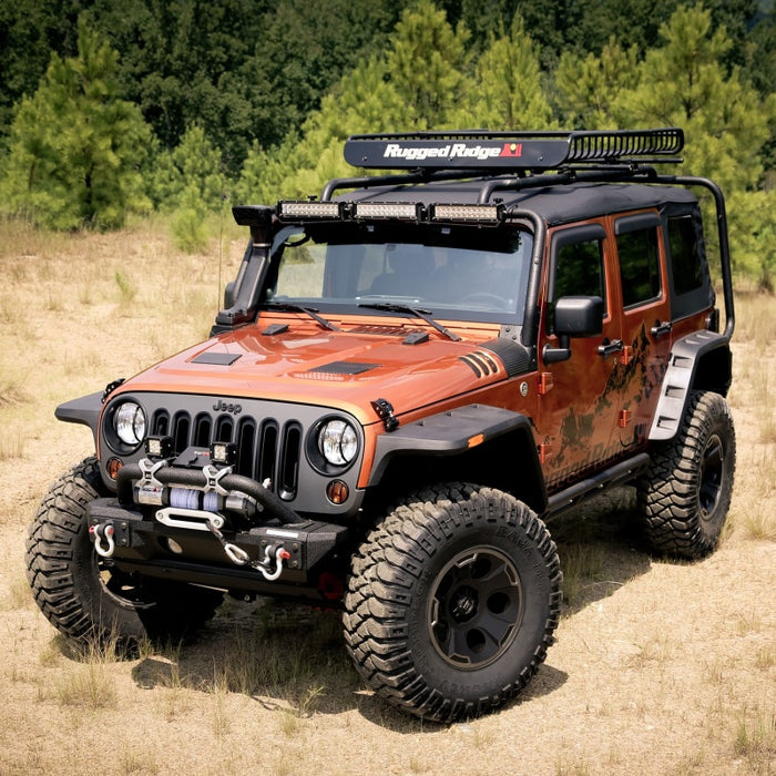 Kit élargisseur d'aile plat Rugged Ridge Hurricane 07-18 Jeep Wrangler