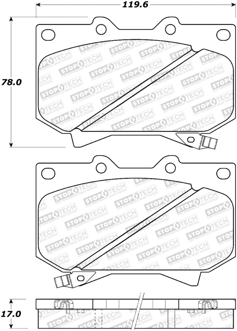 Plaquettes de frein StopTech Street