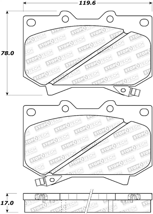 Plaquettes de frein StopTech Street