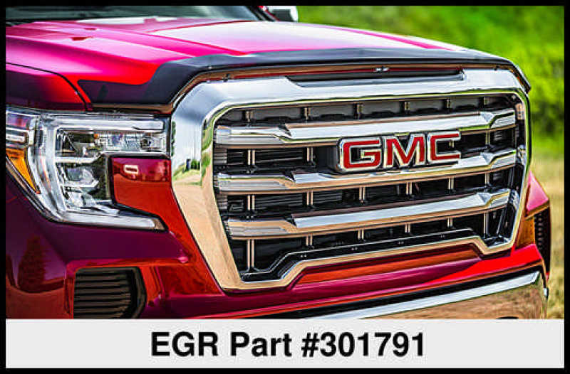 Protecteur de capot EGR 2019 GMC Sierra Superguard (301791) - Fumée foncée