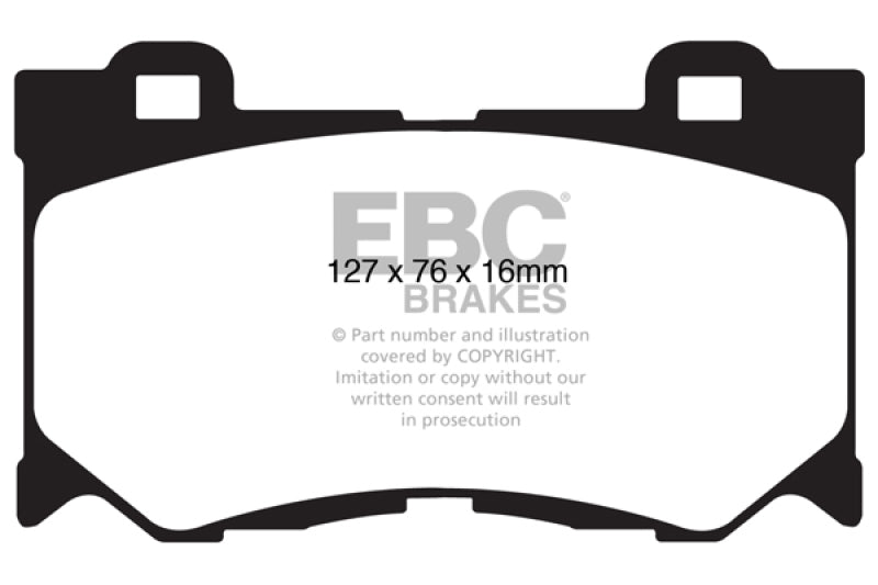 Plaquettes de frein avant EBC 2013+ Infiniti Q50 Hybrid 3,5 L Hybrid Sport Ultimax2