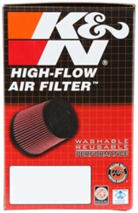 K&N Universal Custom Air Filter - Oval - Red - 51mm Neck Flange