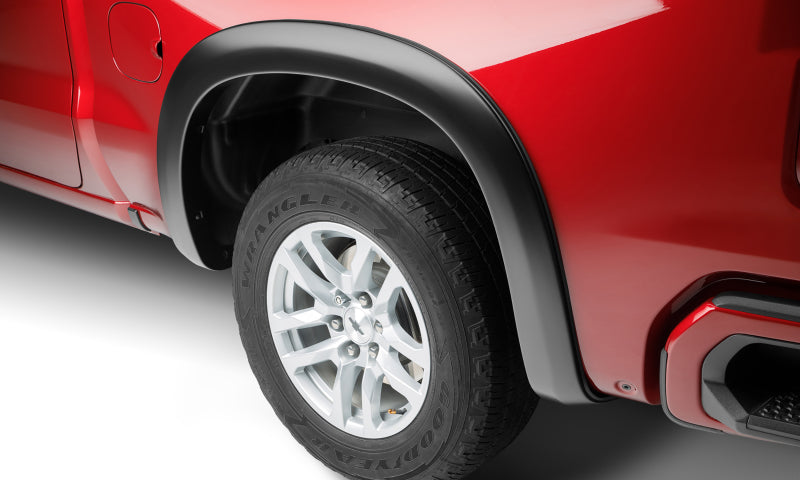 Bushwacker 19-24 Chevy Silverado 1500 Élargisseurs d'ailes de style OE 2 pièces arrière - Noir
