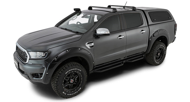 Barres de toit affleurantes à 2 barres Rhino-Rack 11-20 pour Ford Ranger PX 4 portes Double Cab Vortex ROC25 - Noir