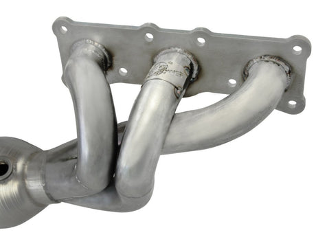 aFe 08-13 BMW 128i (E82/88) L6 3.0L Collecteur à tube long en acier inoxydable 304 torsadé avec catalyseur