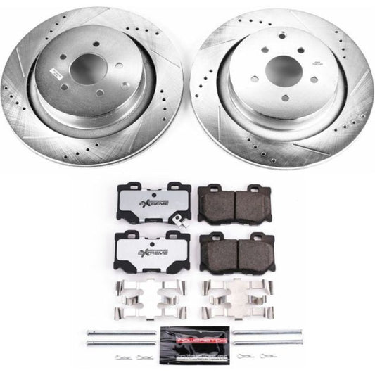 Power Stop 09-13 Infiniti FX50 Rear Z26 Street Warrior Brake Kit