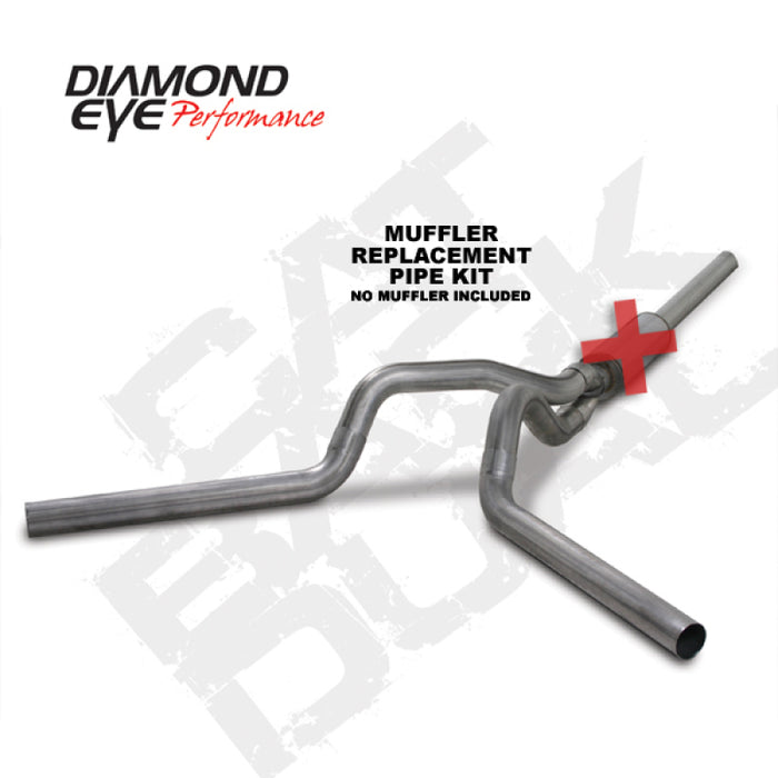 KIT Diamond Eye 4 po CB MFLR TUYAU DE RÉPARATION DOUBLE SS : 2004.5-2007.5 DODGE CUMMINS 600