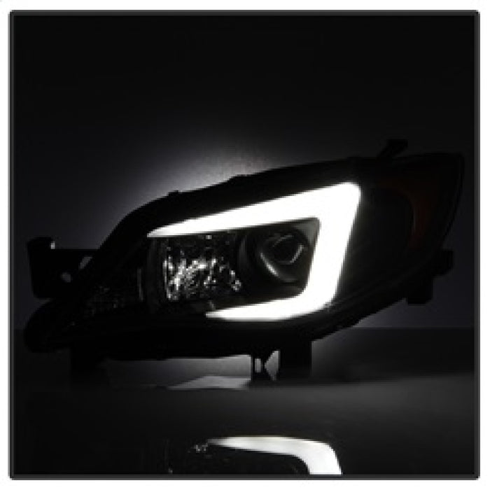 Phares de projecteur Spyder Subaru WRX 08-09 - Modèle halogène uniquement - Noir PRO-YD-SWRX08-LBDRL-BK