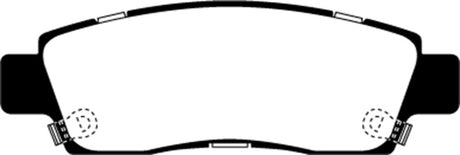 Plaquettes de frein arrière EBC 03-05 Chevrolet SSR 5.3 Redstuff