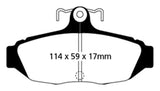 Plaquettes de frein arrière EBC 87-93 Ford Mustang 5.0 Redstuff