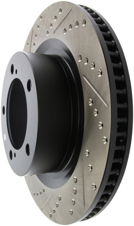 Rotor avant droit rainuré et percé StopTech pour Toyota Tundra 07-09 / Toyota Sequoia 08-09
