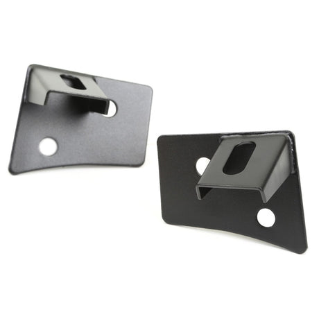 Supports de montage de feux auxiliaires pour pare-brise Rugged Ridge 07-18 Jeep Wrangler JK en noir texturé