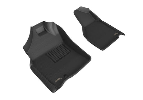 Tapis de sol 3D MAXpider 2009-2012 Dodge Ram 1500 Regular Cab Kagu 1ère rangée - Noir