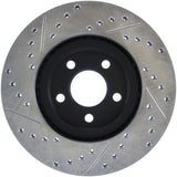 StopTech 03-09 Chrysler PT Cruiser Tur / 03-05 Dodge Neon SRT-4 Front Left Slotted & Drilled Rotor