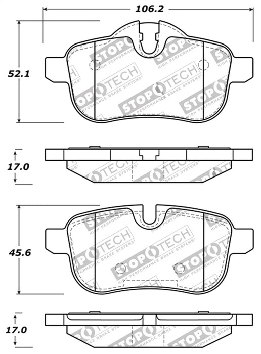 Plaquettes de frein StopTech Performance