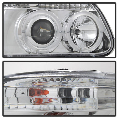 Phares de projecteur Spyder Ford Explorer 95-01 1PC LED Halo Chrm PRO-YD-FEXP95-HL-1PC-C