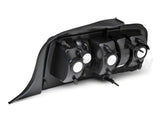 Feux arrière Raxiom 05-09 Ford Mustang Coyote - Boîtier noir (lentille fumée)