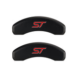MGP 4 Caliper Covers Engraved Front & Rear No bolts/ST Red finish silver ch