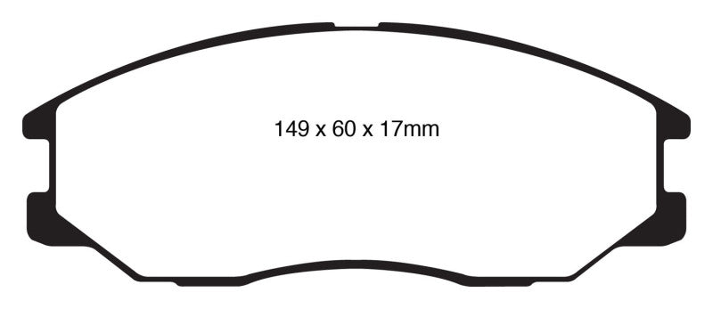 Plaquettes de frein avant EBC 08-10 Kia Sorento 3.3 Greenstuff