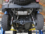 Échappement arrière aFe Rebel Series 2,5 pouces 409 SS avec embouts polis 07+ Jeep Wrangler (JK) V6 3,6 L/3,8 L