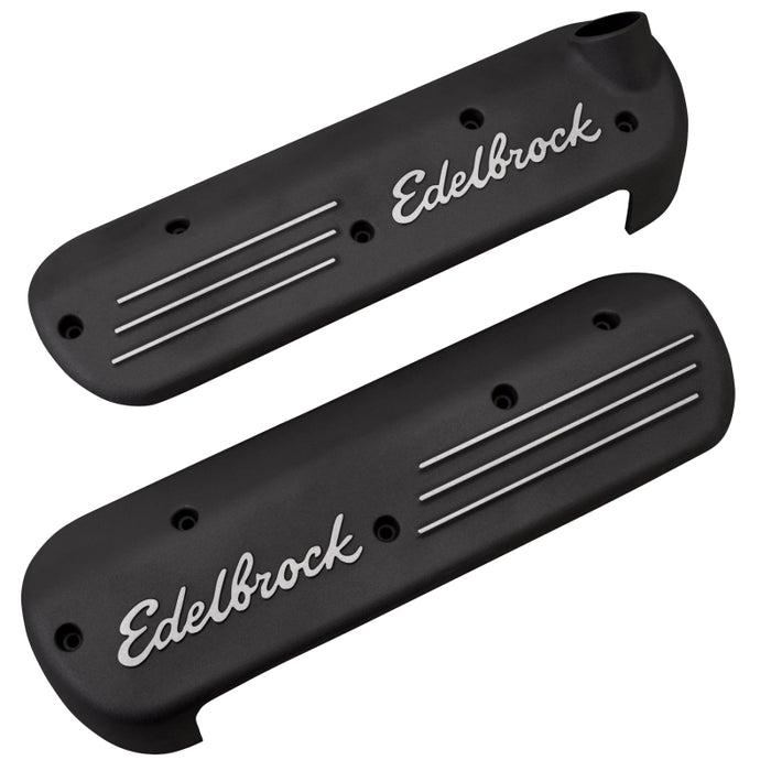 Couvercle de bobine Edelbrock GM Gen 3 LS1 avec revêtement noir