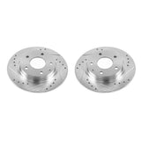 Disques de frein arrière Power Stop 14-18 Mazda 3 Evolution percés et fendus - Paire