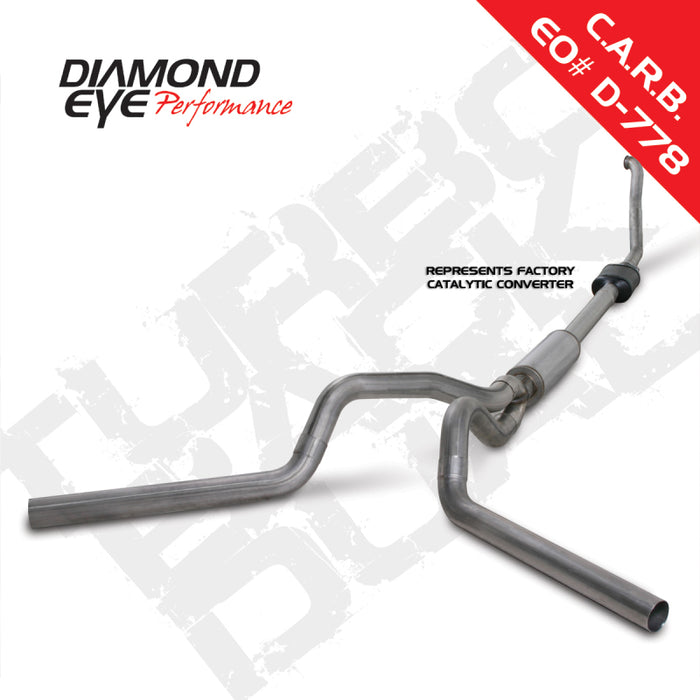 KIT Diamond Eye 4 po TB DUAL SS : 94-97 FORD 7,3 L F250/F350 PWRSTROKE NFS AVEC CARBURANT ÉQUIVALENT STDS