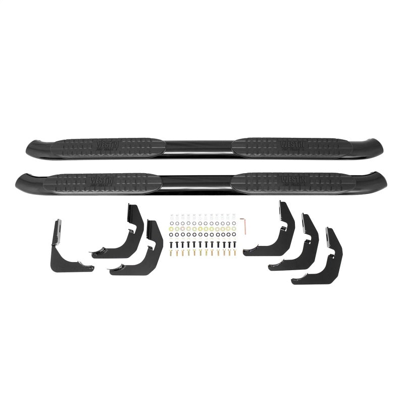 Westin 2009-2014 Ford F-150 SuperCab PRO TRAXX 4 Oval Nerf Step Bars - Black