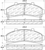 Plaquettes de frein sport StopTech avec cales et matériel - Avant