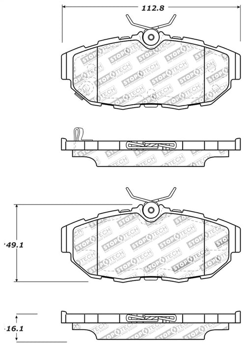 Plaquettes de frein StopTech Performance