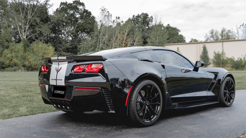 Corsa 2014-2019 Chevrolet Corvette C7 Z06 6,2 L 2,75 po Xtreme Axle-Back avec double NPP et quatre embouts noirs