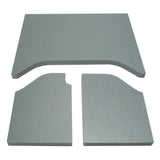 Tapis de pavillon DEI 07-10 pour Jeep Wrangler JK 2 portes - 3 pièces - Gris