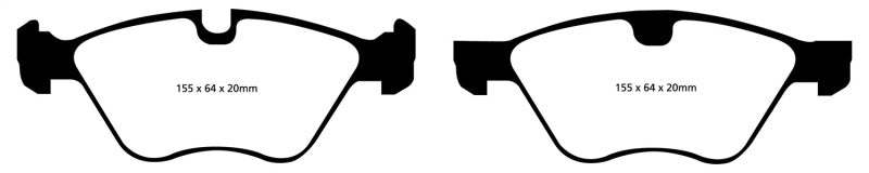 Plaquettes de frein avant Redstuff EBC 09+ pour BMW Z4 3.0 (E89)