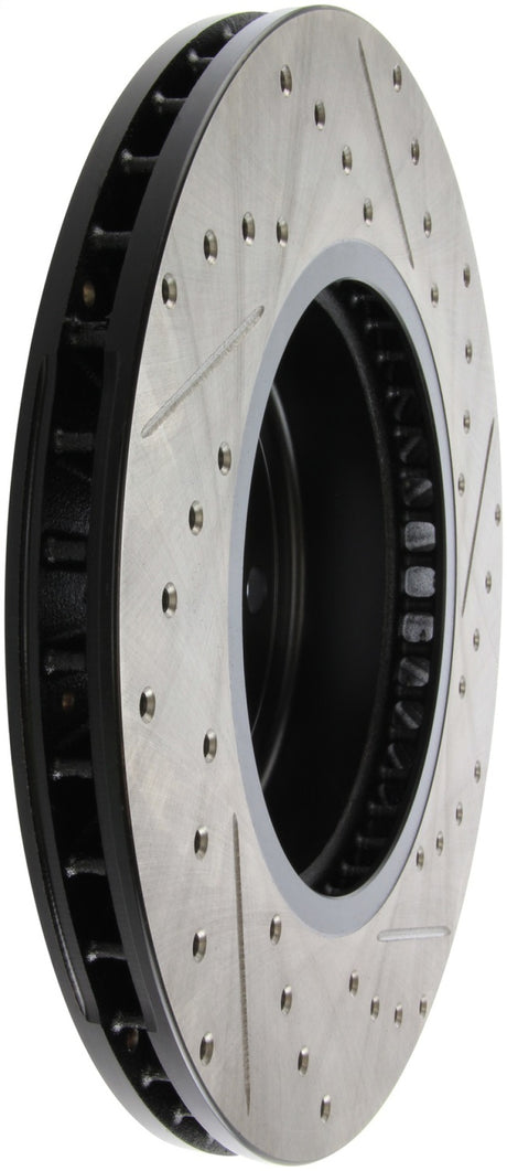 Disque de frein avant droit fendu et percé StopTech pour BMW 535i 2011-2013 / BMW 640i 2012-2016