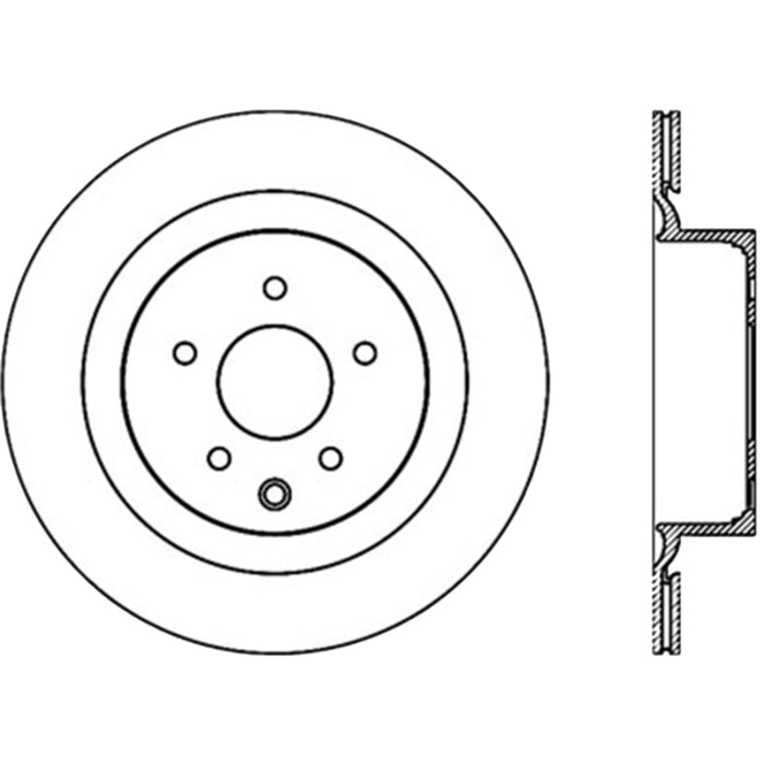 Rotor CRYO arrière gauche fendu StopTech Power Slot 09 Nissan 370z / 08-09 Infiniti G37