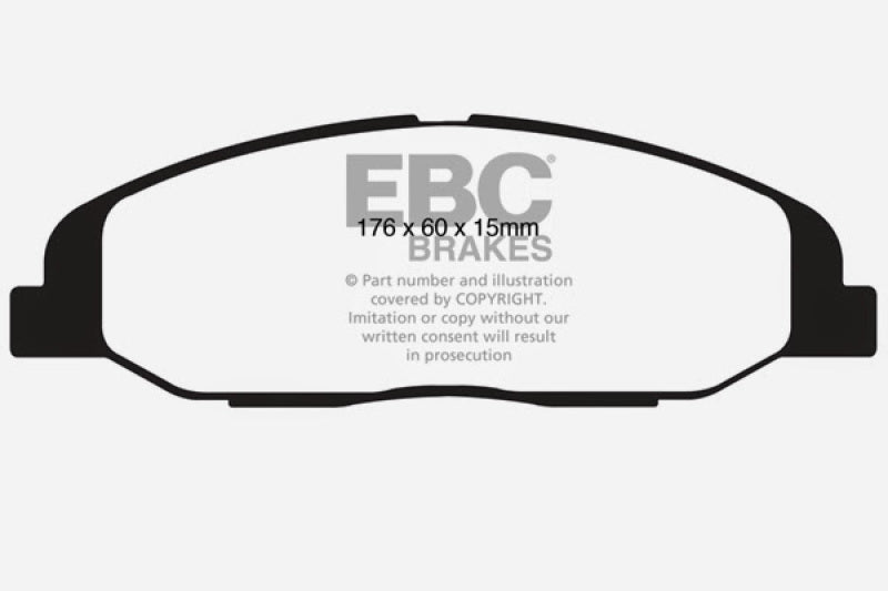 Plaquettes de frein avant EBC 08-13 Cadillac CTS 3.0 Yellowstuff