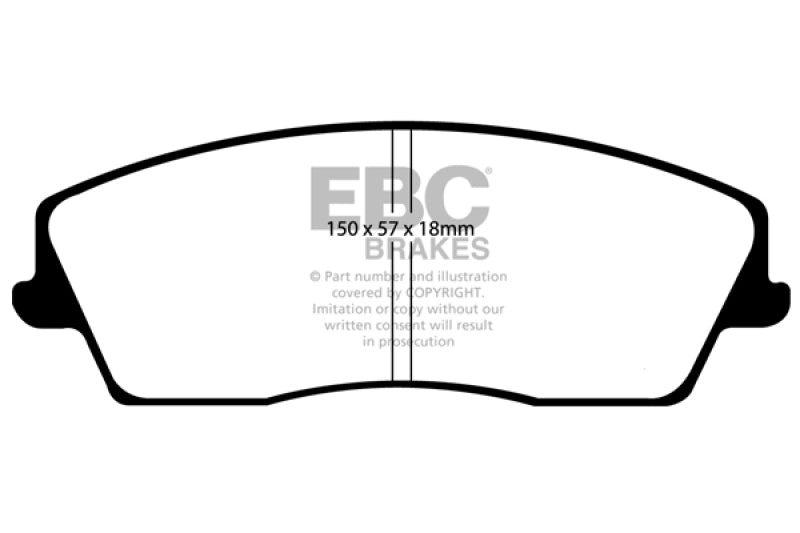 EBC 05-09 Chrysler 300 2.7 Greenstuff Front Brake Pads