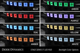 Kit de barre lumineuse de calandre à 6 modules CrossLink Bronco SS5 de Diode Dynamics Sport - Combo jaune