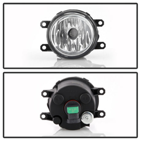 Feux antibrouillard OEM Spyder Toyota Sienna 2018-2019 avec interrupteur d'installation OEM - H8 (inclus) - Transparent