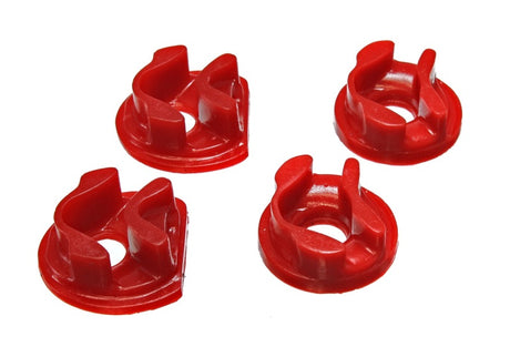 Inserts de support de moteur rouges Energy Suspension 01-05 Honda Civic/CRX (transmission manuelle) (2 supports de couple)