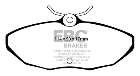 Plaquettes de frein arrière EBC 01-05 Ford Thunderbird 3.9 Yellowstuff