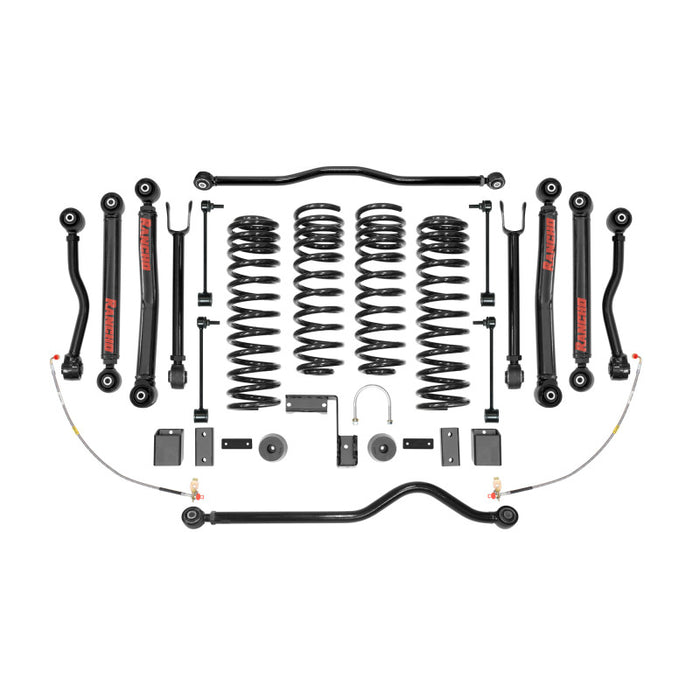 Système de suspension à bras courts avant et arrière pour Jeep Wrangler Rancho 07-17 - Numéro de pièce principal