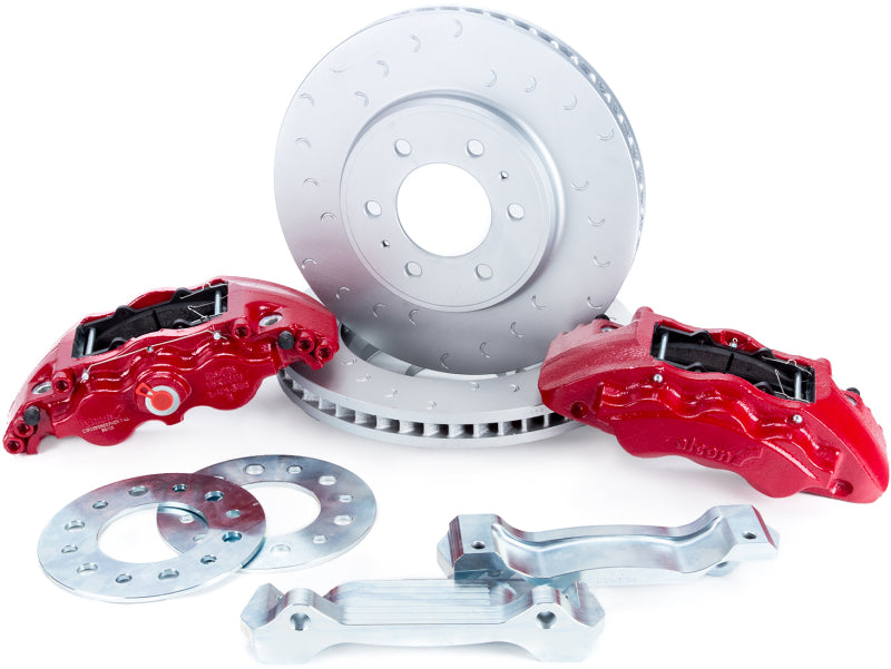 Kit de frein avant rouge à 6 pistons Alcon 09-20 F-150/Raptor Gen1-2 347x36mm Rotors Nécessite alcAC011507NAN