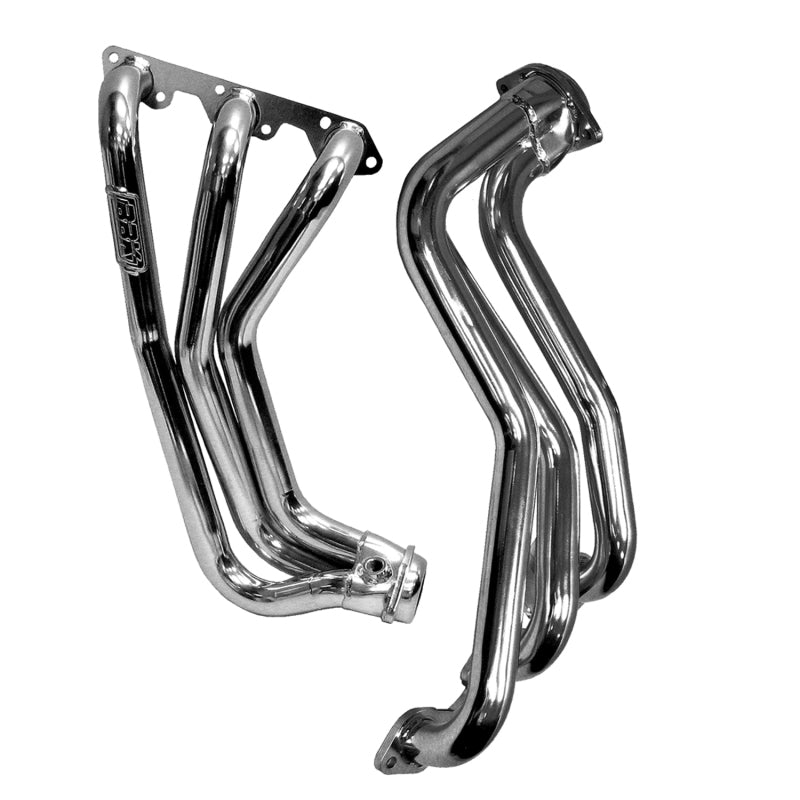 Collecteurs d'échappement à tube long et tuyau en Y et convertisseurs BBK 07-11 Jeep 3.8 V6 - 1-5/8 Chrome