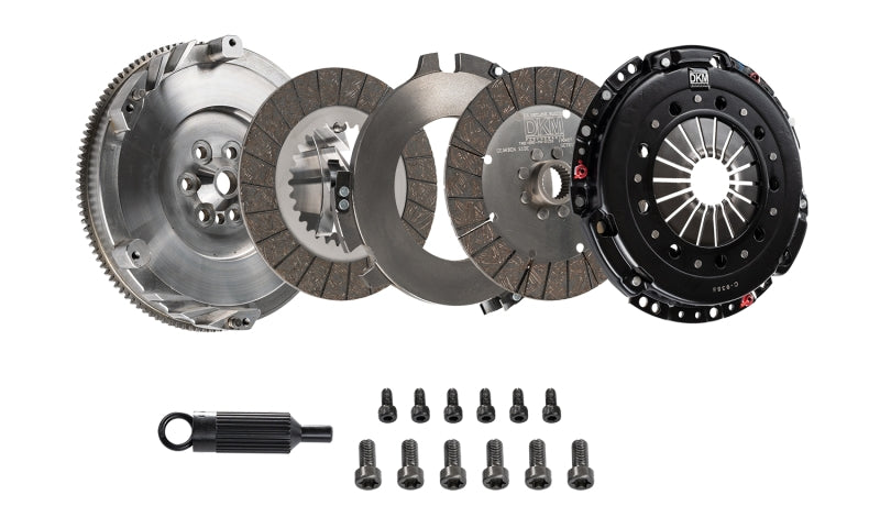 Kit d'embrayage à double disque organique DKM Clutch BMW F22/F23 M 235i MS avec volant moteur (couple de 660 pi/lb)