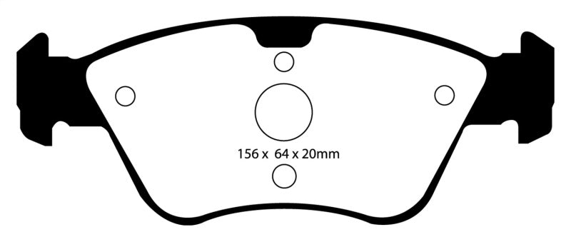 Plaquettes de frein avant Redstuff EBC 03-08 Chrysler Crossfire 3.2