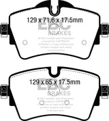 Plaquettes de frein avant EBC 14+ Mini Hardtop 2.0 Turbo Cooper S Greenstuff