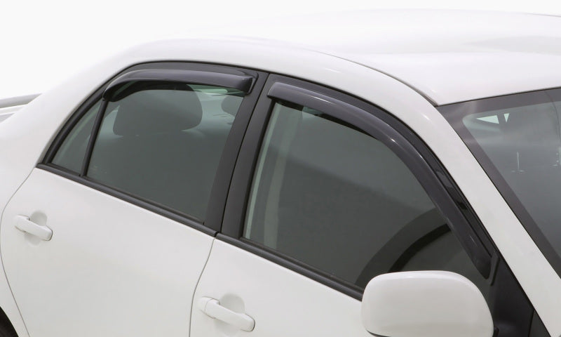 AVS 06-10 Hyundai Accent Ventvisor In-Channel Front & Rear Window Deflectors 4pc - Smoke