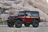 Jeep JK 2 portes 3 pouces à chenilles Fabtech 07-18 avec Stealth