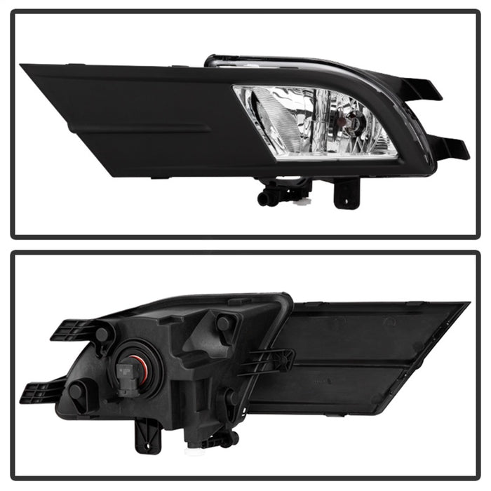 Feux antibrouillard de style OEM uniquement avec interrupteur pour Volkswagen Jetta MK6 2015-2016 Sedan 4Dr Clear FL-VJ2015-C